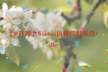 C#开源之Windows远程控制系统SiMay