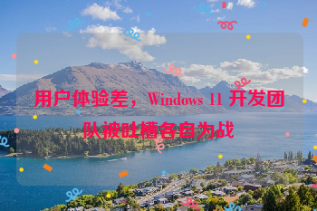 用户体验差，Windows 11 开发团队被吐槽各自为战