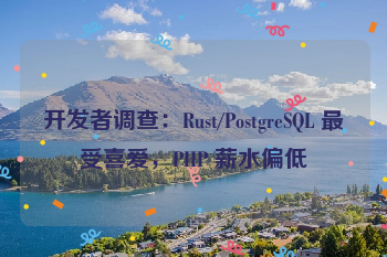 开发者调查：Rust/PostgreSQL 最受喜爱，PHP 薪水偏低