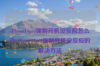 iPhone14pro强制开机没反应怎么办,iPhone14pro强制开机没反应的解决方法